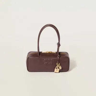 Miu Miu Brown Beau Leather Bag