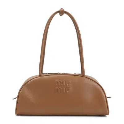 Miu Miu Brown Beau Medium Shoulder Bag