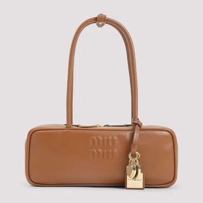 MIU MIU BROWN BEAU SHOULDER BAG