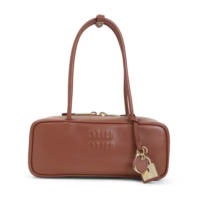 Miu Miu Brown Beau Small Shoulder Bag