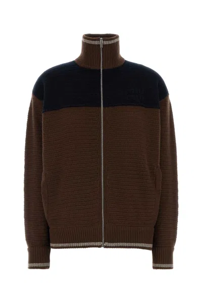 Miu Miu Brown Cashmere Cardigan