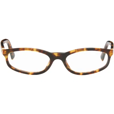 Miu Miu Brown Cat-eye Glasses