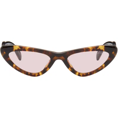 Miu Miu Brown Cat-eye Sunglasses