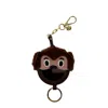 Miu Miu Brown Fur Keychains In Brown