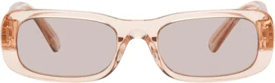 Miu Miu Brown Glimpse Sunglasses In Pink