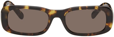 Miu Miu Brown Glimpse Sunglasses In Vau06b Havana