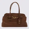 Miu Miu Large Aventure Nappa Leather Shoulder Bag In Brown