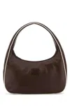 Miu Miu Women Brown Leather Shoulder Bag