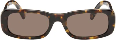 Miu Miu Brown Miu Glimpse Sunglasses In Vau06b Havana