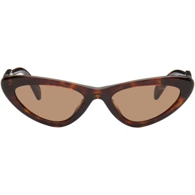 Miu Miu Brown ' Eyewear Collection' Sunglasses