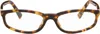 Miu Miu Brown Miu Regard Blue Light Glasses In Black
