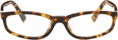 Miu Miu Brown Miu Regard Blue Light Glasses