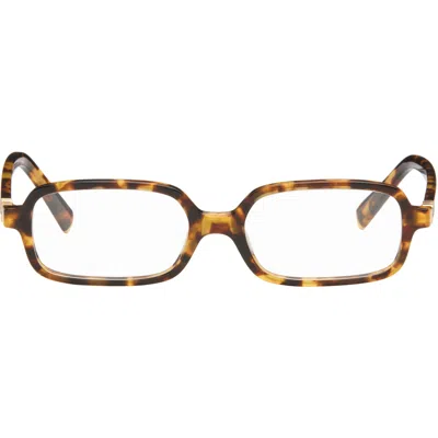 Miu Miu Brown 'miu Regard' Blue Light Glasses