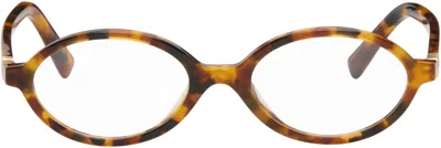 Miu Miu Brown Miu Regard Glasses