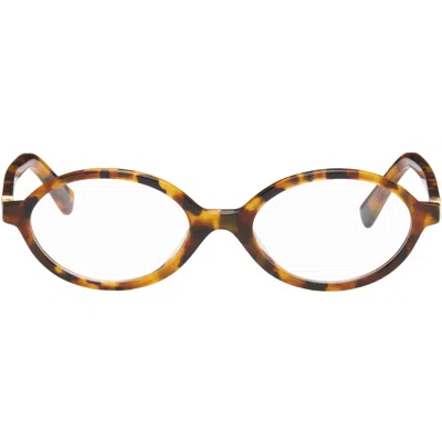 Miu Miu Brown 'miu Regard' Glasses