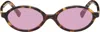 Miu Miu Brown Miu Regard Sunglasses