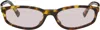Miu Miu Brown Miu Regard Sunglasses In Brown