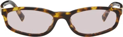 Miu Miu Brown Miu Regard Sunglasses