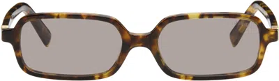 Miu Miu Brown Miu Regard Sunglasses