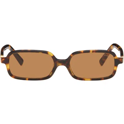 Miu Miu Brown 'miu Regard' Sunglasses