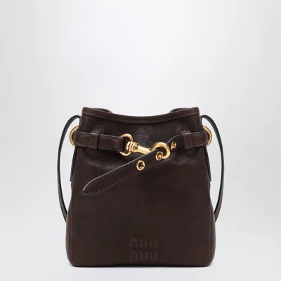 Miu Miu Brown Nappa Leather Pouch Women