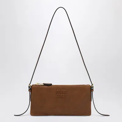 Miu Miu Brown Nappa Mini Pouch