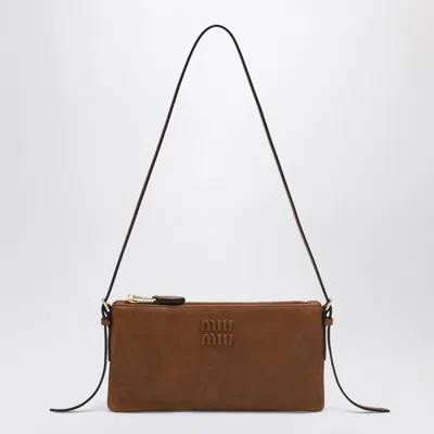 Miu Miu Brown Nappa Mini Pouch Women