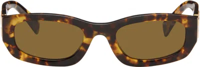 Miu Miu Brown Rectangle Sunglasses