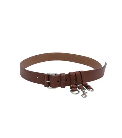 Miu Miu Brown Solid Belt