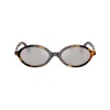 Miu Miu Regard Round-frame Tortoiseshell Acetate Glasses In Neutral