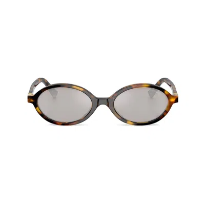 MIU MIU MIU MIU BROWN SUNGLASSES WOMEN