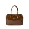 Miu Miu Beau Tote Bag In Brown