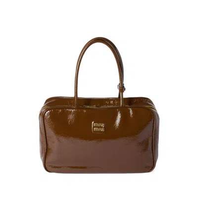 Miu Miu Brown Tote Bags Women