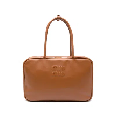 Miu Miu Brown Tote Bags Women