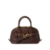 Miu Miu Lamb Leather Top-handle Bag In Brown