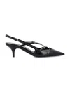 Miu Miu Buckle-embellished Slingback Pumps In Black