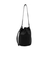 Miu Miu Bucket Bag Logo Shoulder Bag In Black