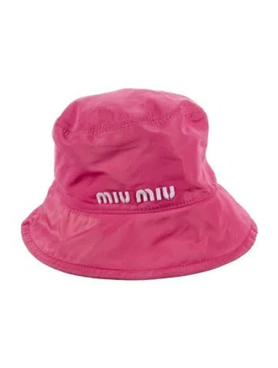 Pre-owned Miu Miu Bucket Hat In Multi