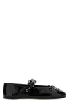 Miu Miu Leather Mary Jane Ballerina Flats