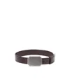 Miu Miu Buckle-fastening Leather Belt In Black