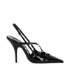 Miu Miu Buckle Heel Sandals In Black