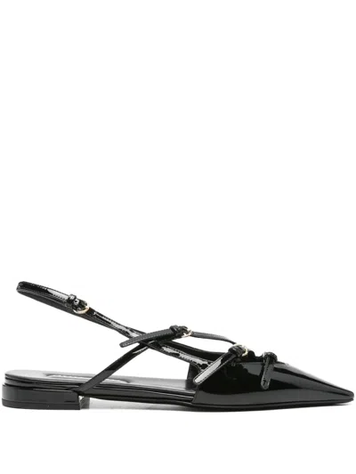 Miu Miu Buckle-straps Slingback Flats