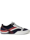 Miu Miu Multicolor Tech Fabric And Suede Gymnasium Sneakers In Blue