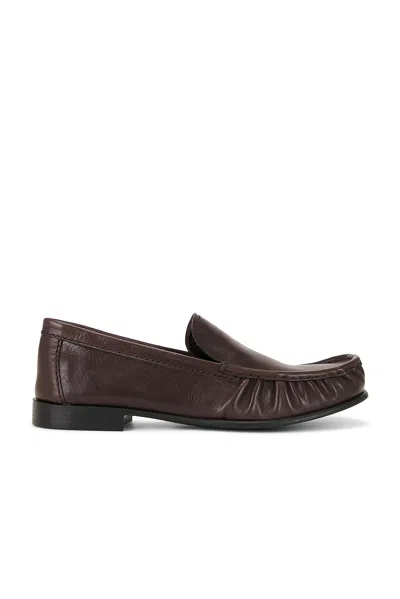 Miu Miu Bufalo Mocassini Loafer In Brown
