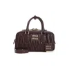 Miu Miu Burgundy Arcadie Satchel In Burgundy