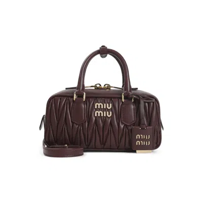 Miu Miu Burgundy Arcadie Satchel