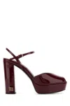 Miu Miu Logo-lettering High-heeled Sandals