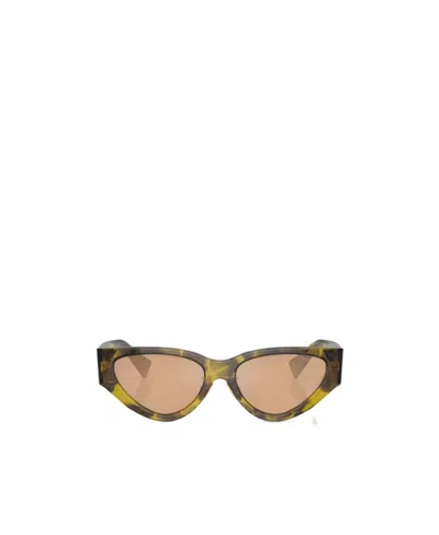 Miu Miu Butterfly Frame Sunglasses In Nude