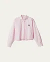 Miu Miu Cotton Poplin Button-front Shirt Jacket In Multi