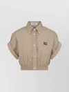 Miu Miu Button-down Collar Cotton Shirt